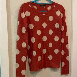 THML Xs sweater light brown with spots